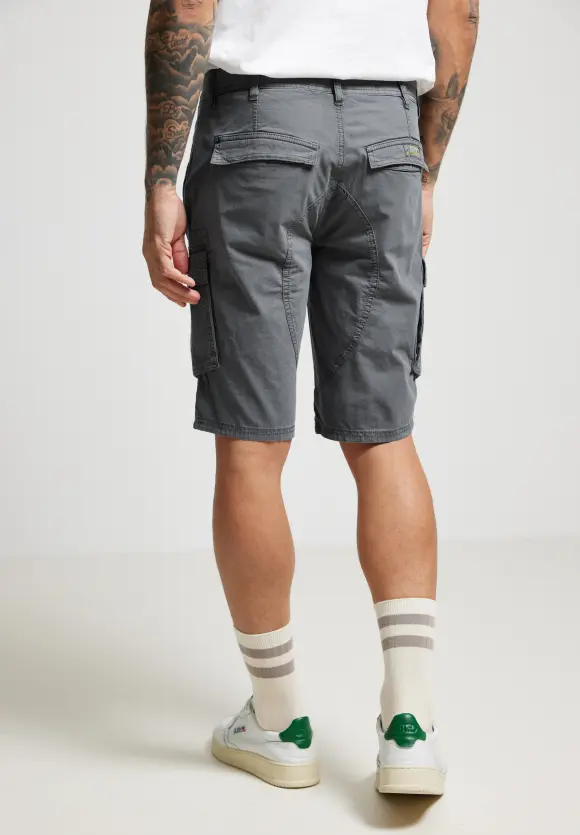 Regular Fit Cargoshorts - steel grey