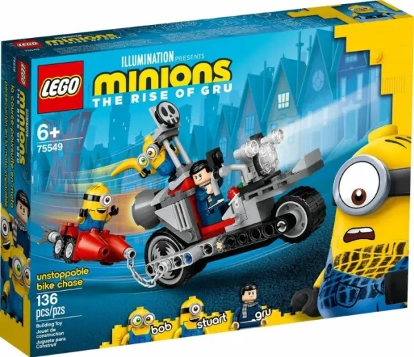 LEGO Minions 75549 Ustoppelig motorcykeljagt