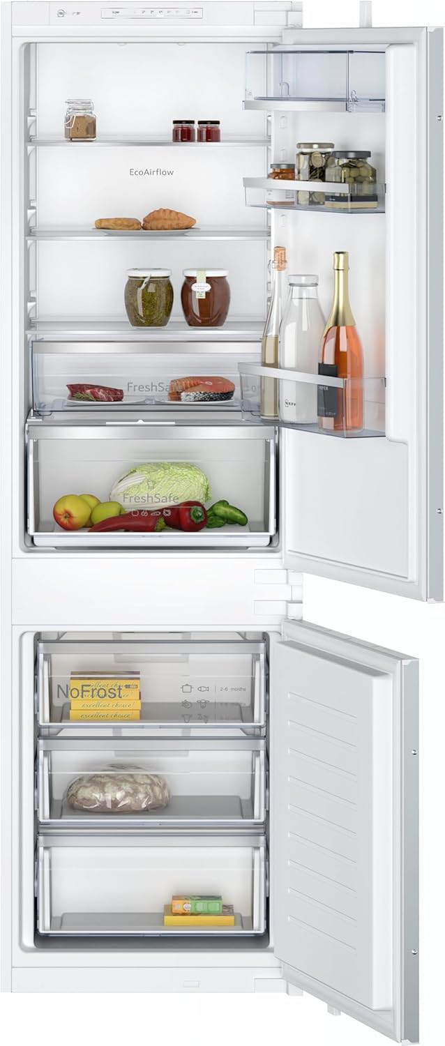 NEFF KI7862FE0, N 50, Kühl-Gefrierkombination, 177.2 x 54.1 cm, Gesamt: 260 L, Kühlen 184 L, Gefrieren 76 L, 35 dB, FreshSafe, No Frost, Made in Germany