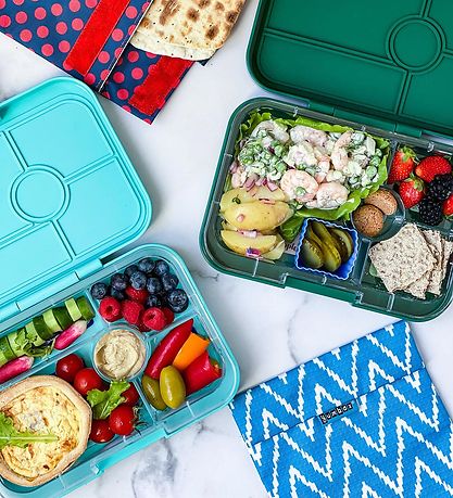 Yumbox Brotdose m. 5 Zimmer - Bento Tapas - Antibes Blue/Jungle