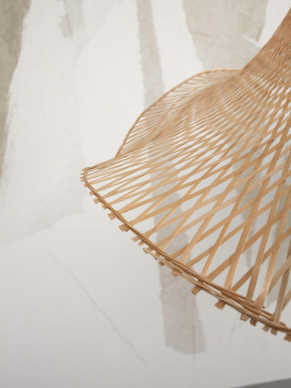 Good&Mojo Ibiza hanglamp Ø65 large zwart/naturel