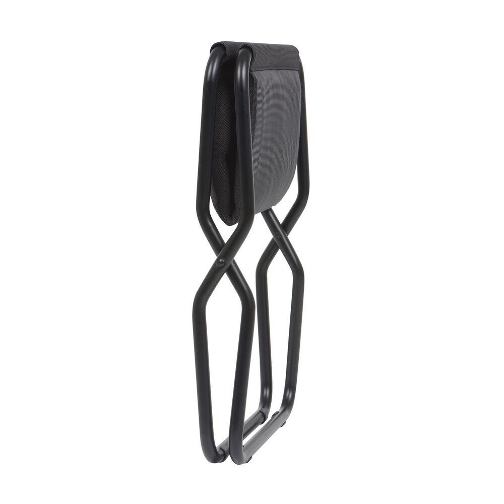 Klappbare gepolsterte Fußstütze / Hocker Next AirComfort® Schwarz Acier