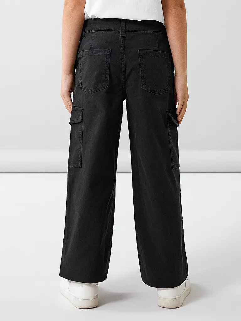 NAME IT Mädchen Cargohose NKFROSE schwarz