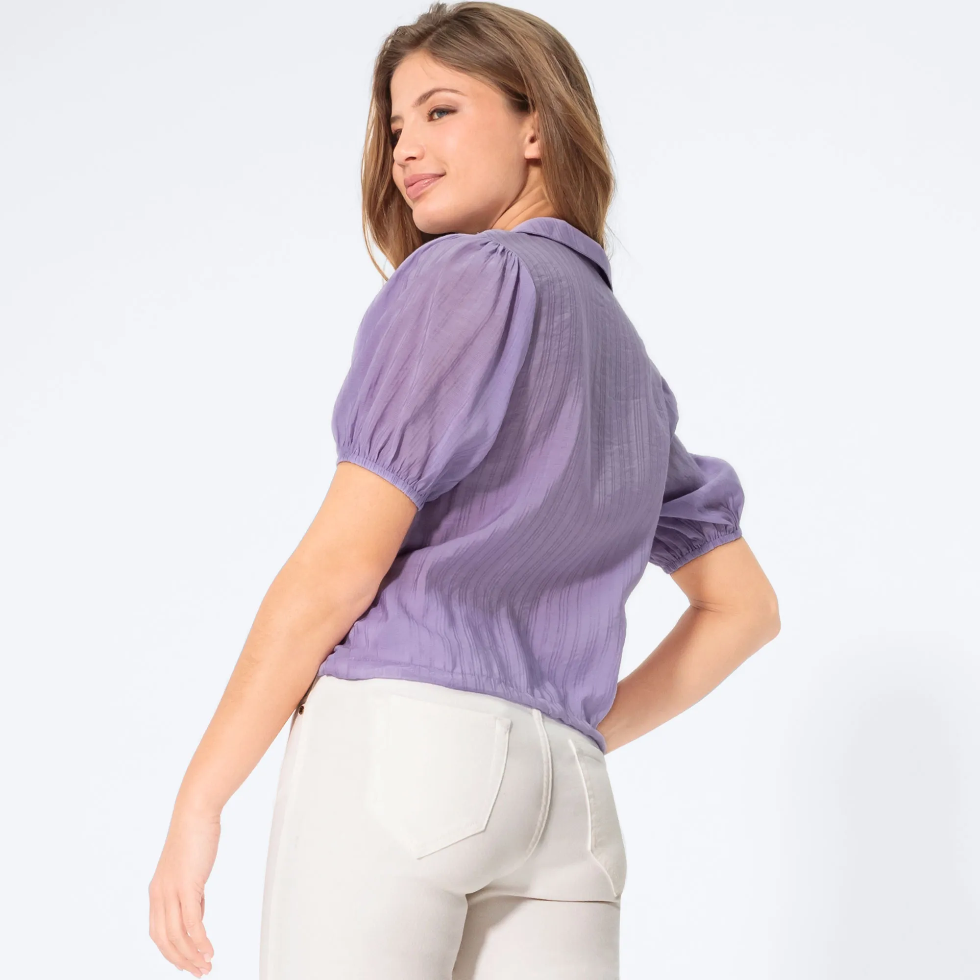 Damen-Bluse mit Puffärmeln