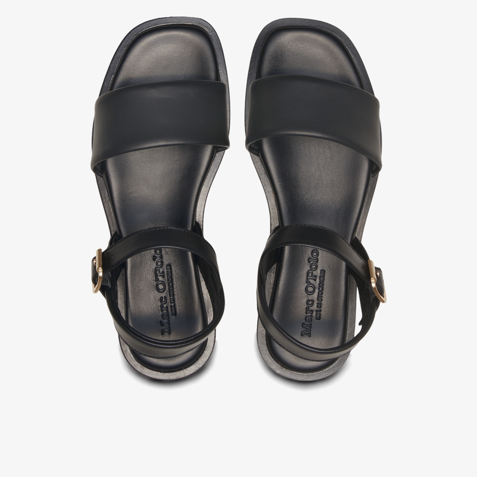 Marc O´Polo Damen Riemchensandalen schwarz