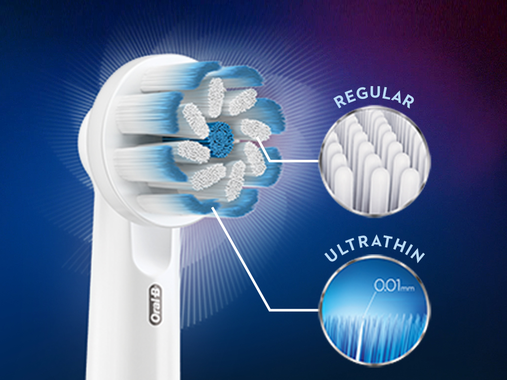 RECARGA ORAL B ESCOVA ELÉCTRICA SENSITIVE 4UN