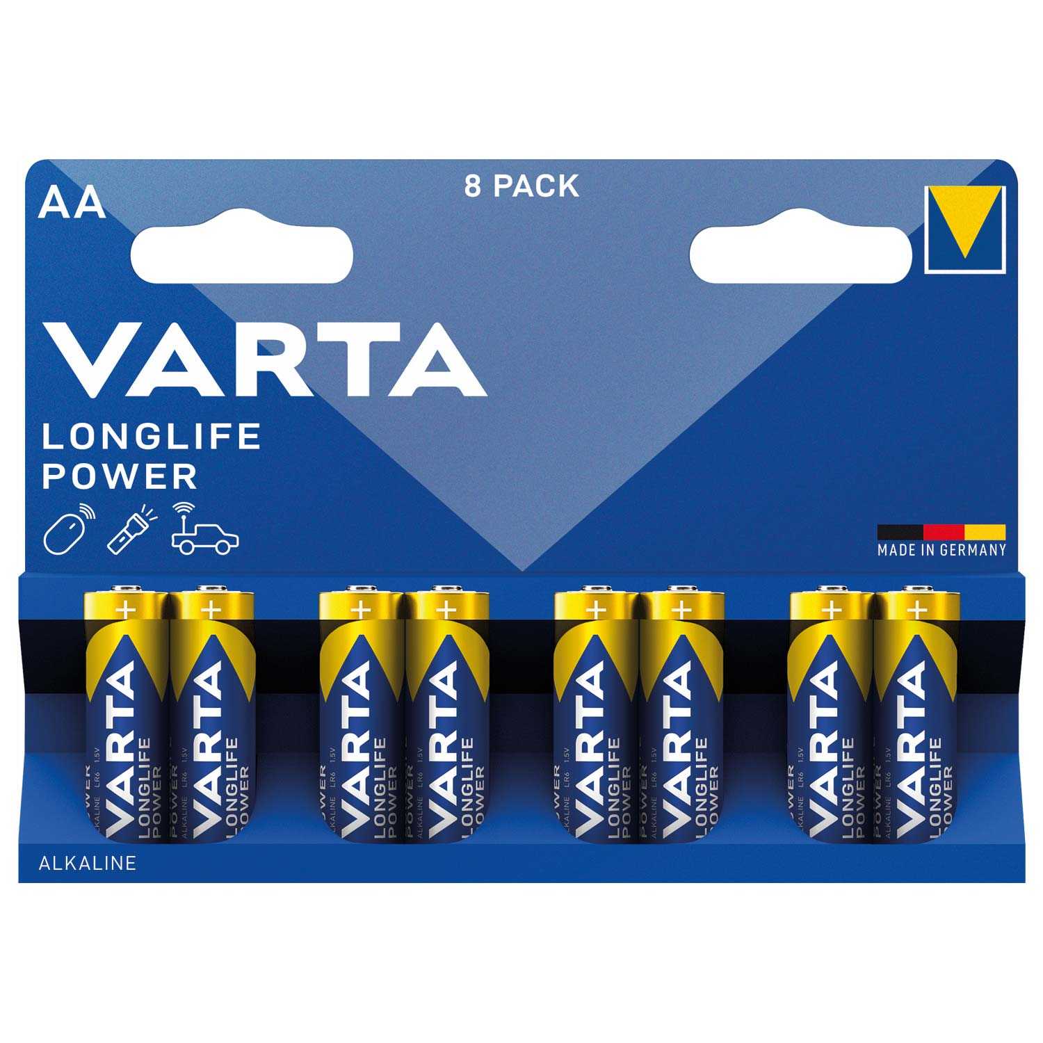 VARTA Longlife Power Batterien Alkaline AA 8er