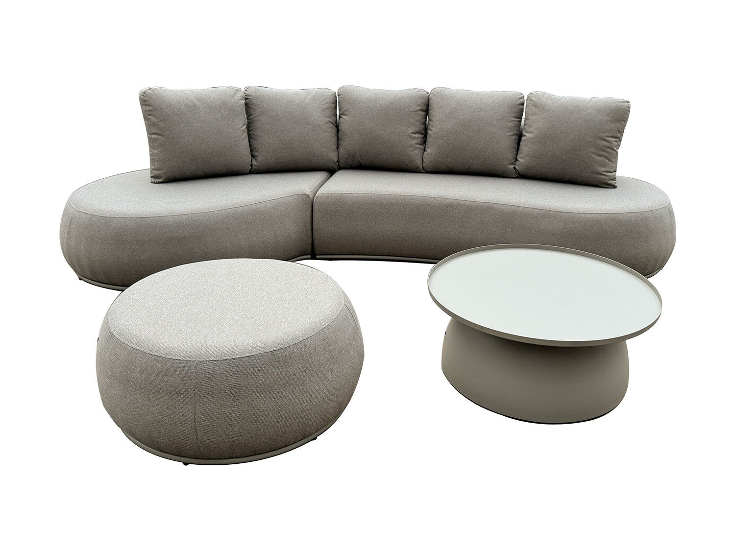Gartenlounge 4-teilig aus Quick-Dry Spezialpolster