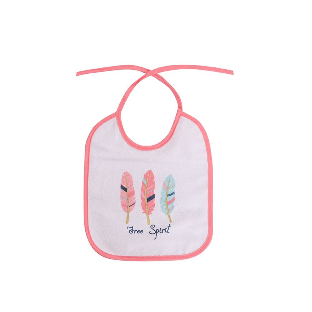 Baby Care Babylatz-Set 3-teilig, waschbar, zum Binden, einlagig, ab Geburt rosa