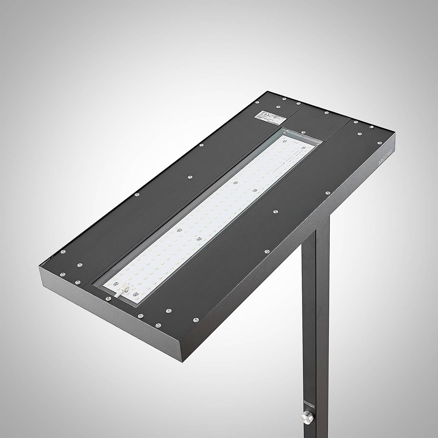 Arcchio LED Büro Stehlampe dimmbar, Bewegungsmelder Tageslichtsensor Bürolampe Up and Down 8000lm 4000K Standleuchte Deckenfluter Home Office