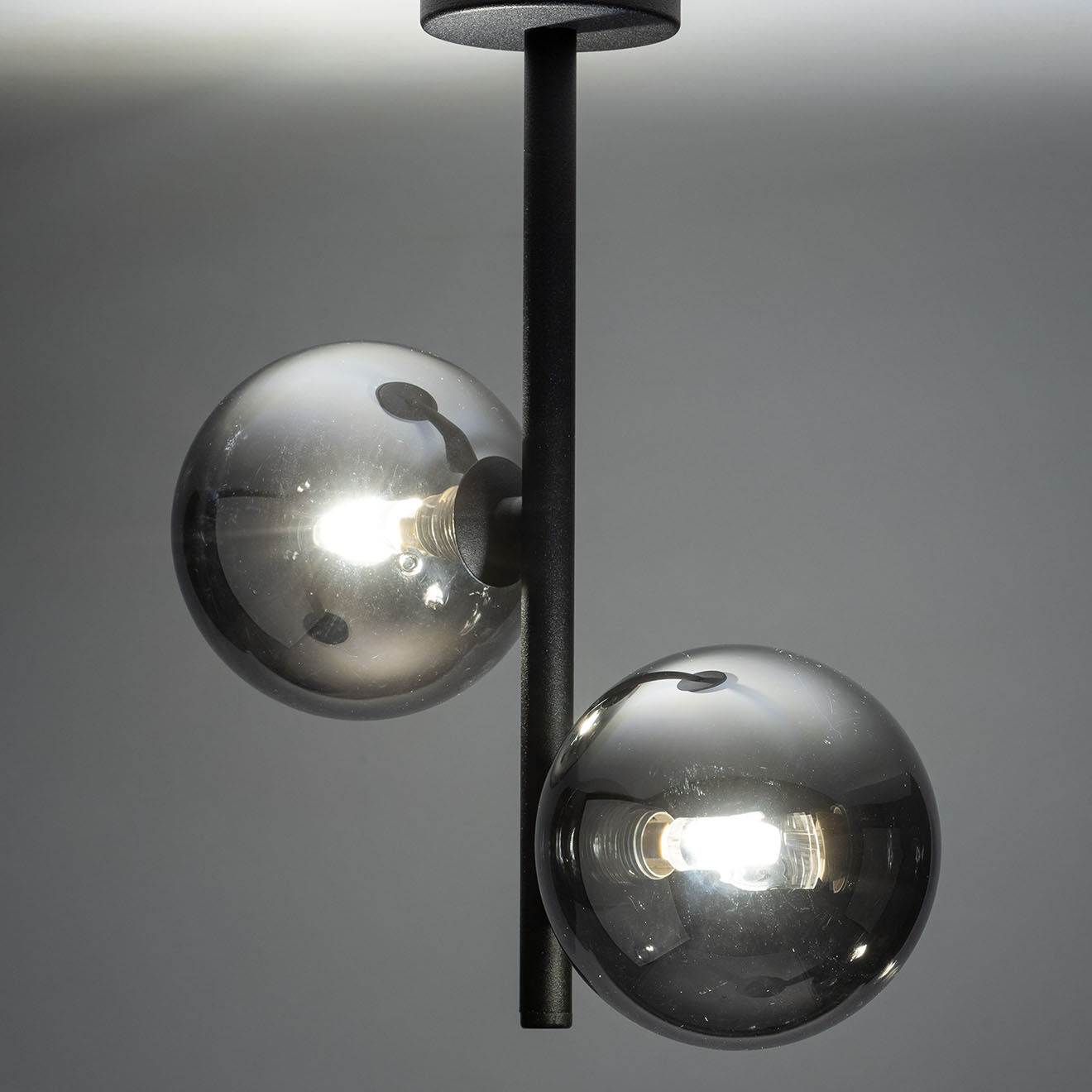 Micadoni Suspension Alioth noir/graphite - 12x27x34 cm