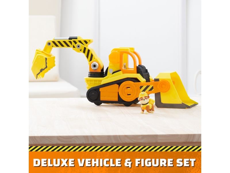 Spinmaster Rubble und Crew Deluxe Bulldozer Rubble mit seinem Deluxe Planierraupen-Fahrzeug