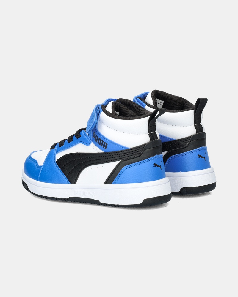 Puma Rebound V6 Mid Klittenbandschoenen  - blauw
