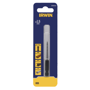 Irwin HSS metaalboor Ø15 mm (met hex aansluiting, past in iedere bithouder)