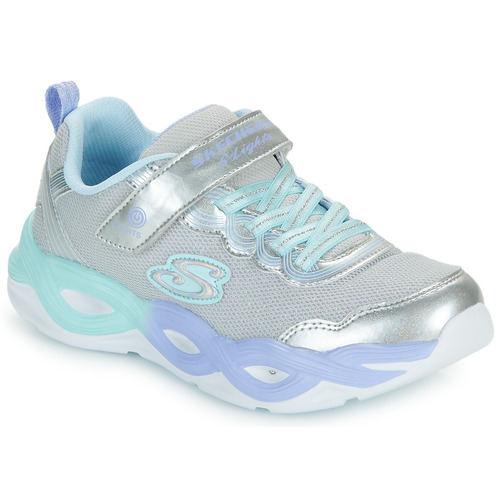 Skechers - LIGHTS: TWISTY GLOW - Argenté / Bleu / Violet
