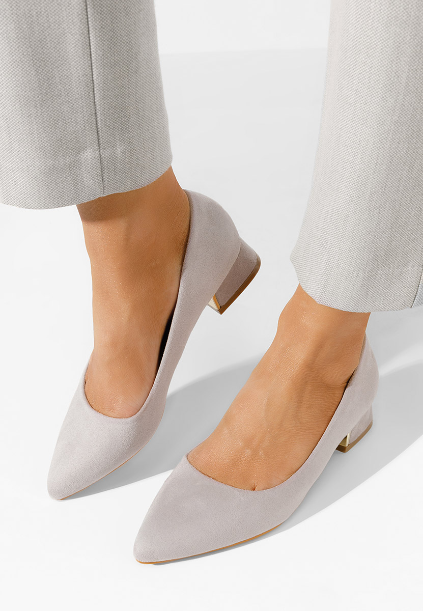 Chaussures à petit talon gris Lexie