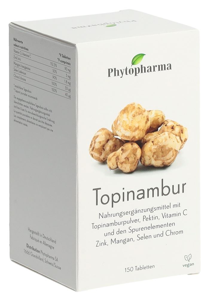 PHYTOPHARMA Topinambur<br>150 Stück, Tablette