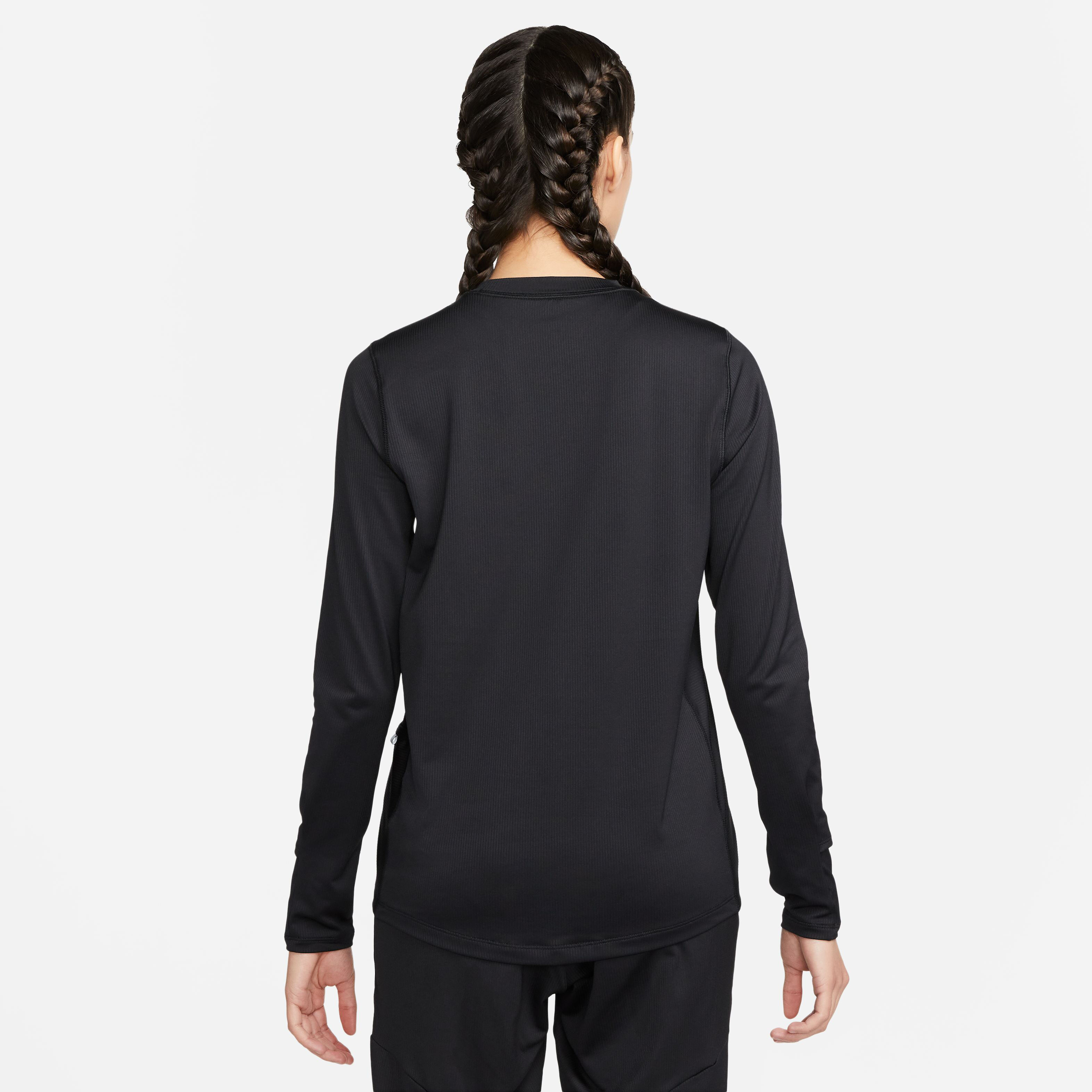 Nike Dri-Fit Element Crew Novelty Top De Course Femmes - Noir