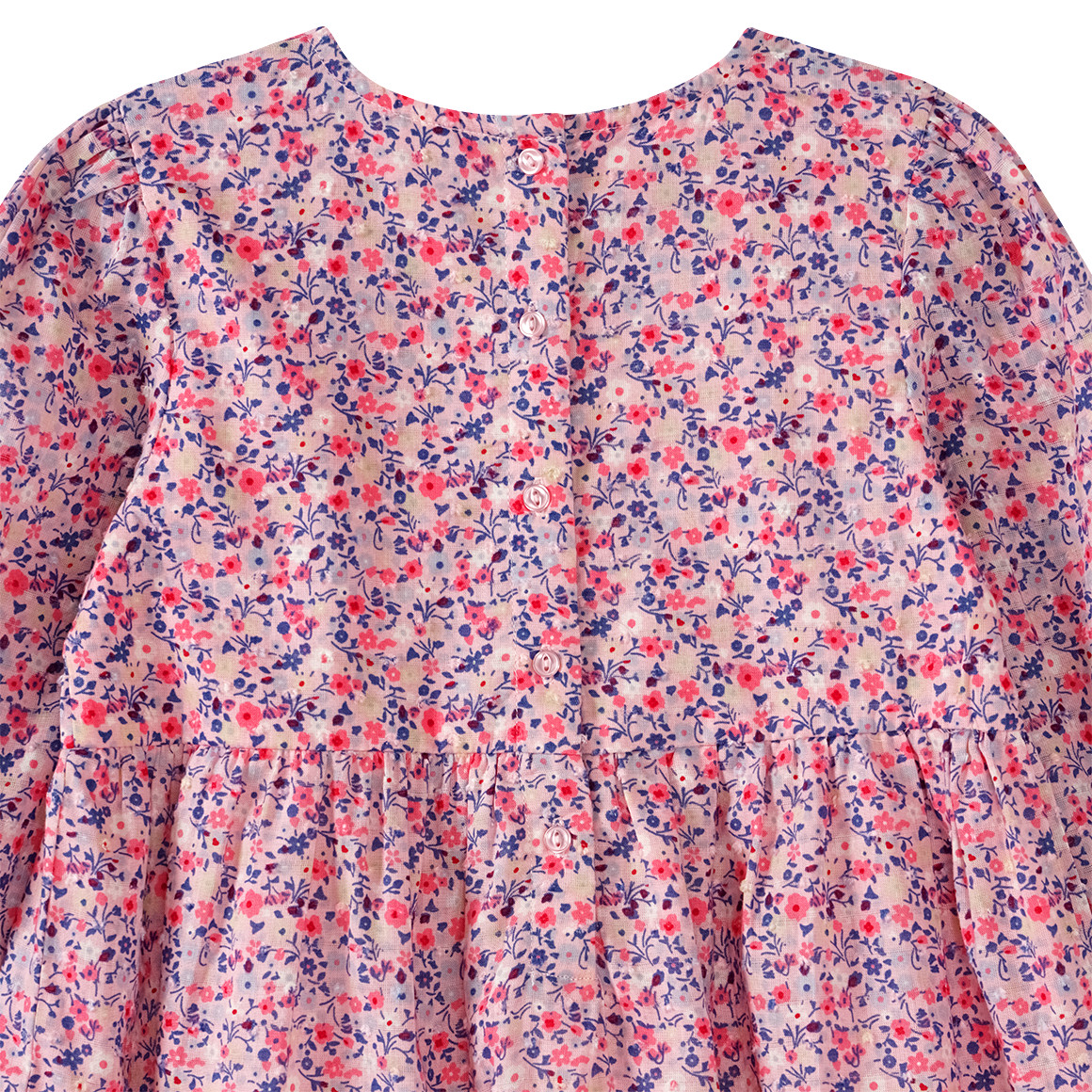 Topolino Mädchen Kleid mit Blümchen rosa / bunt