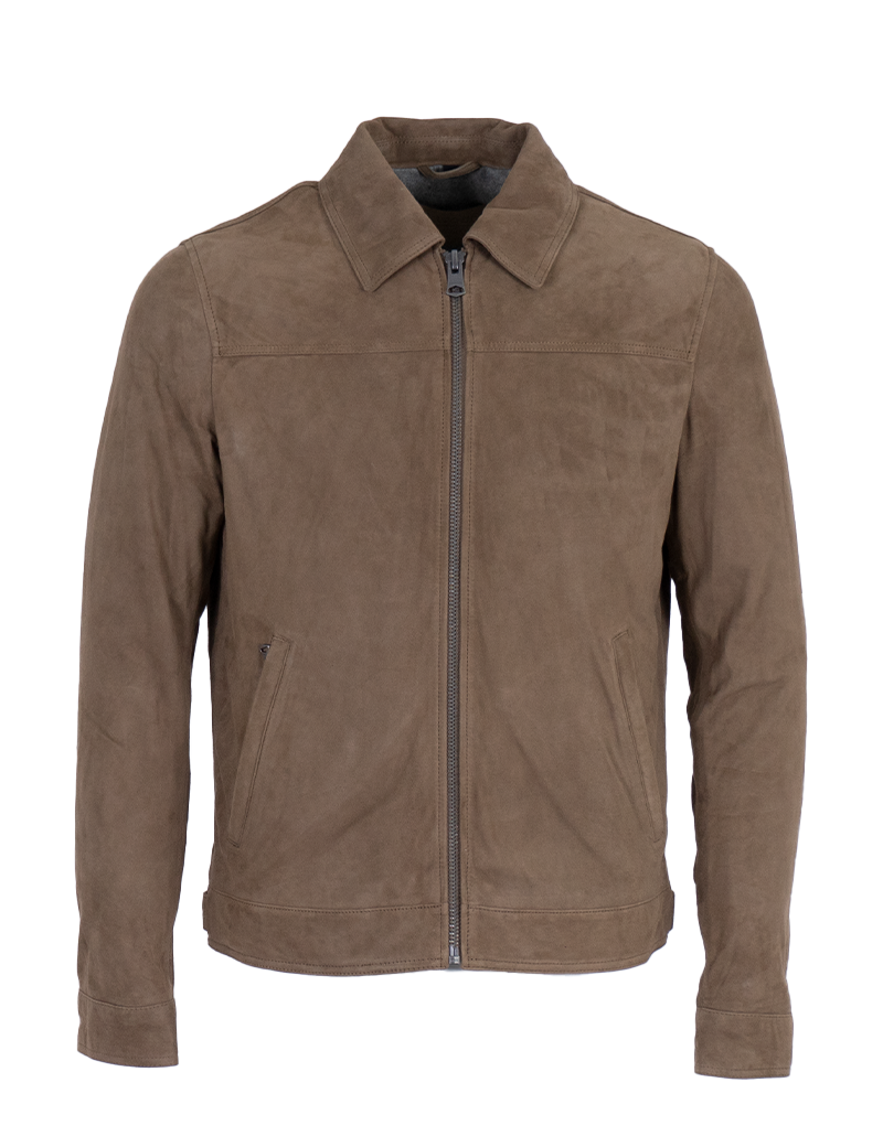 OAKWOOD BLOUSON HOMME SUÈDE THINSULATE BARTHELEMY MARRON CLAIR
