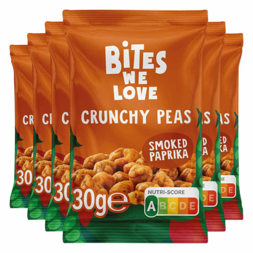 6x BitesWeLove Crunchy Peas Smoked Paprika30 gr