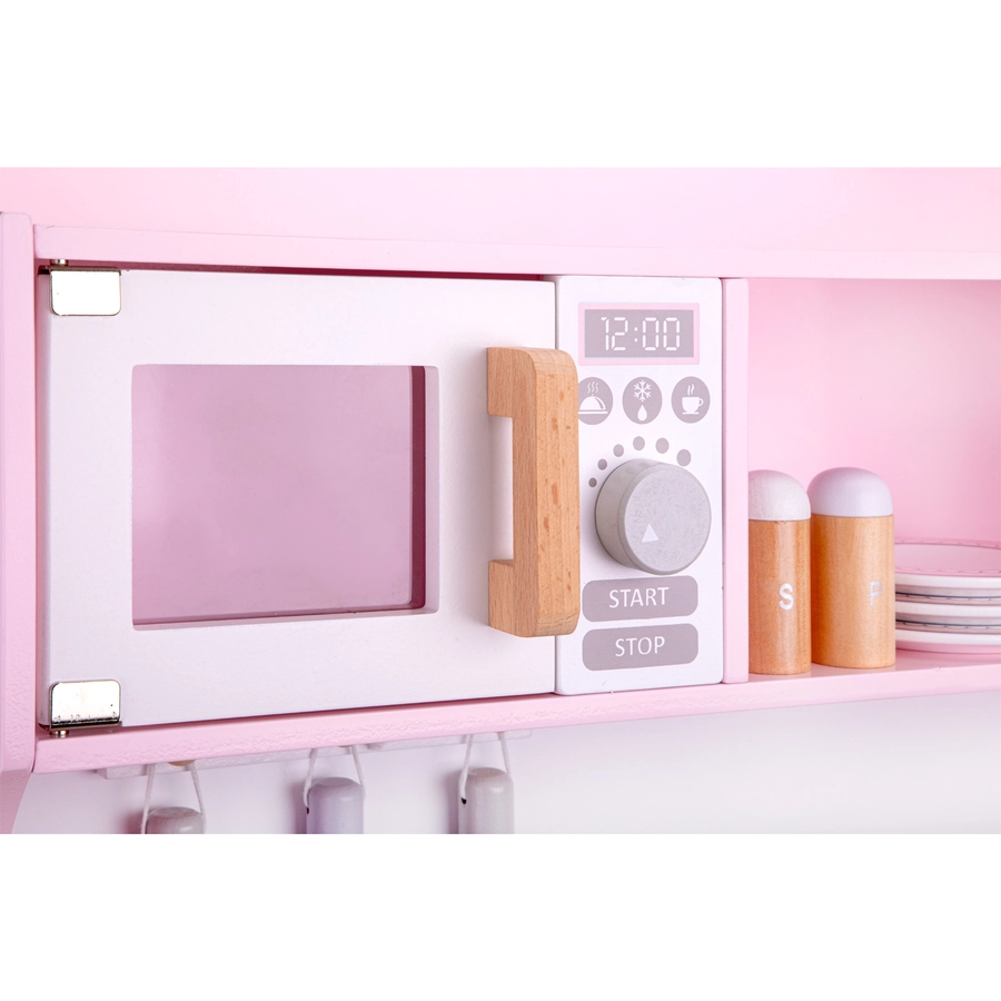 New Classic Toys Küchenzeile Modern mit Kochfeld, pink
