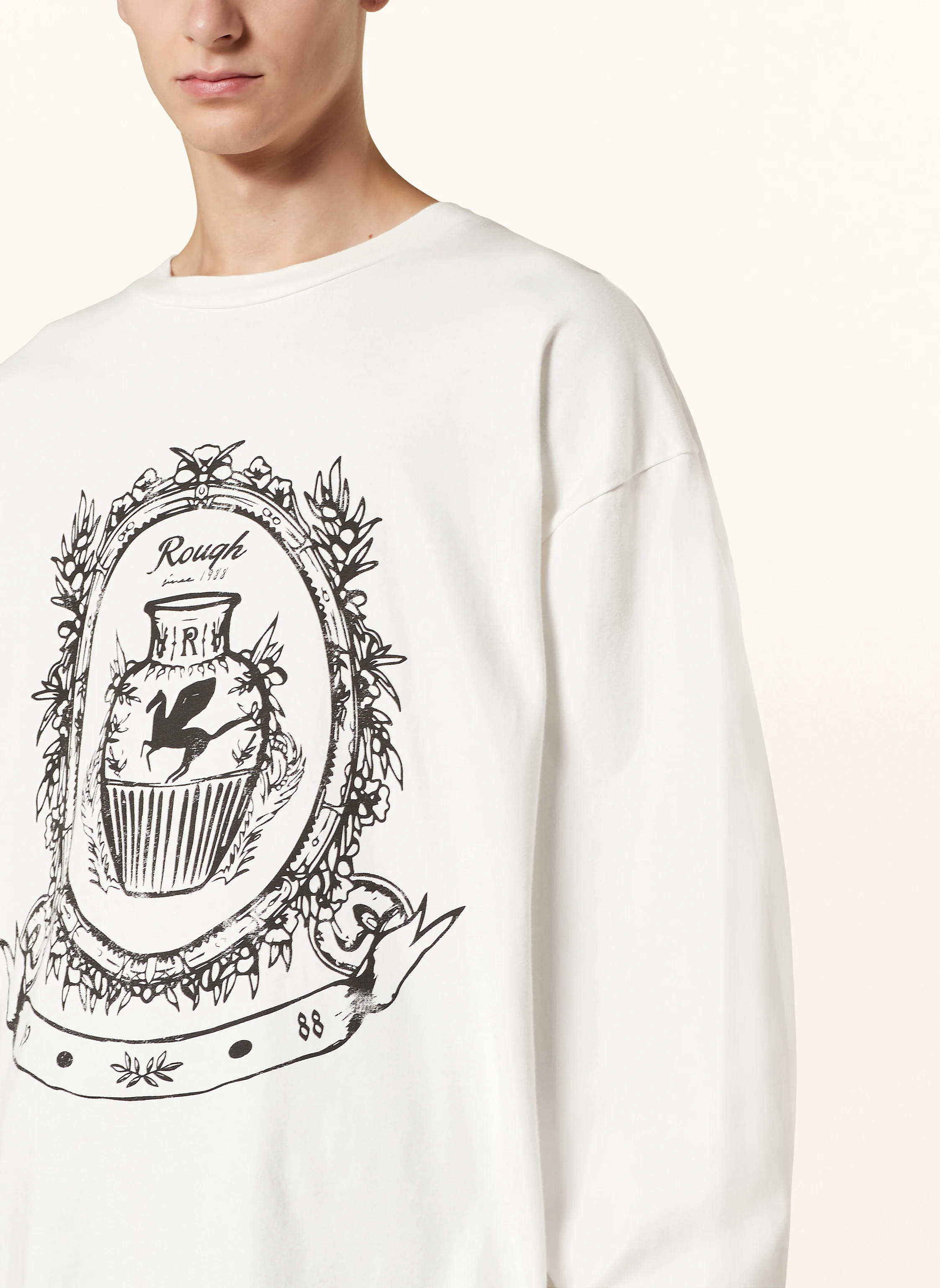 rough. Oversized-Longsleeve FAMILY CREST