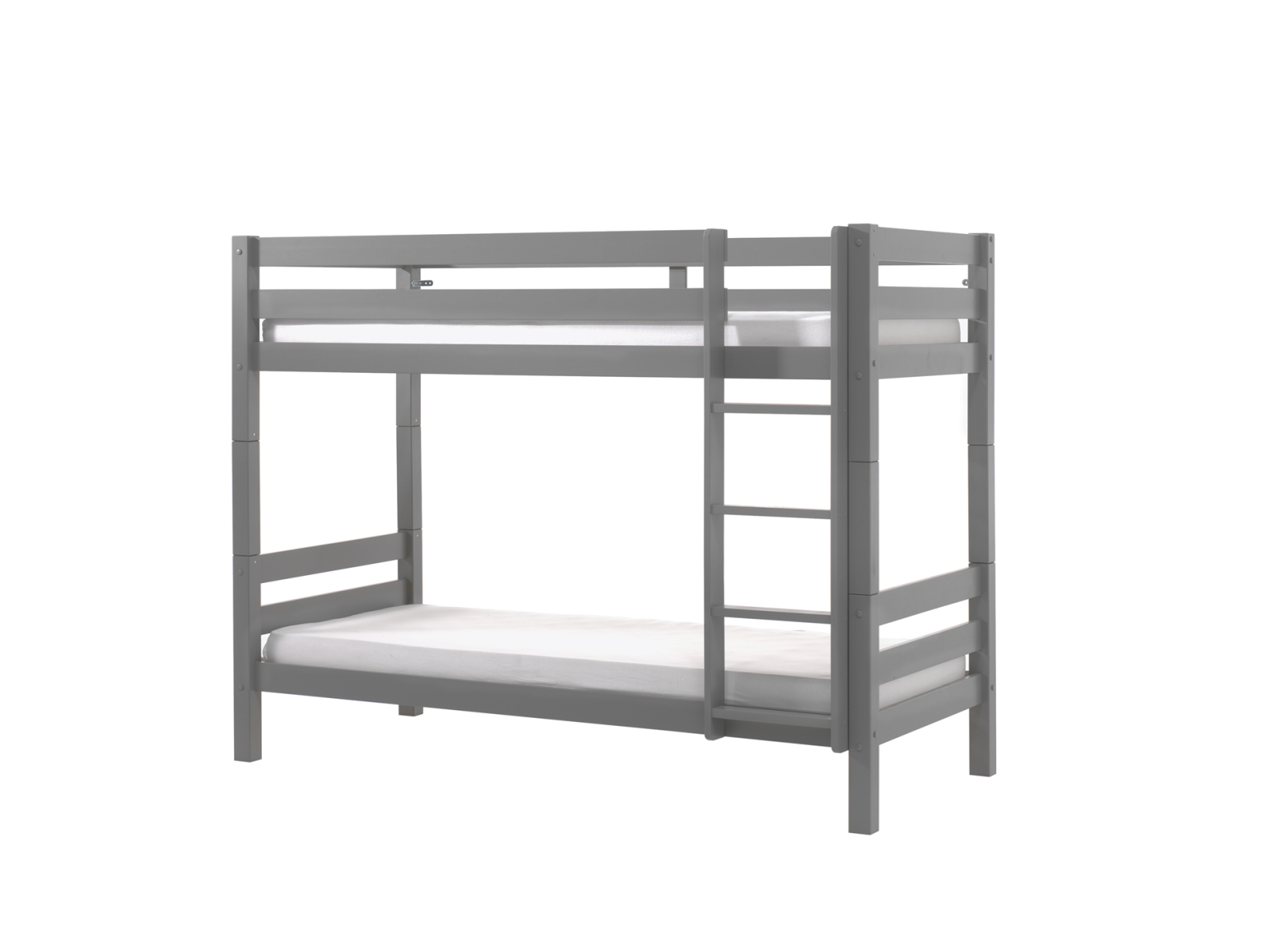 Etagenbett PINO - grau - Kiefer massiv - 161 cm hoch