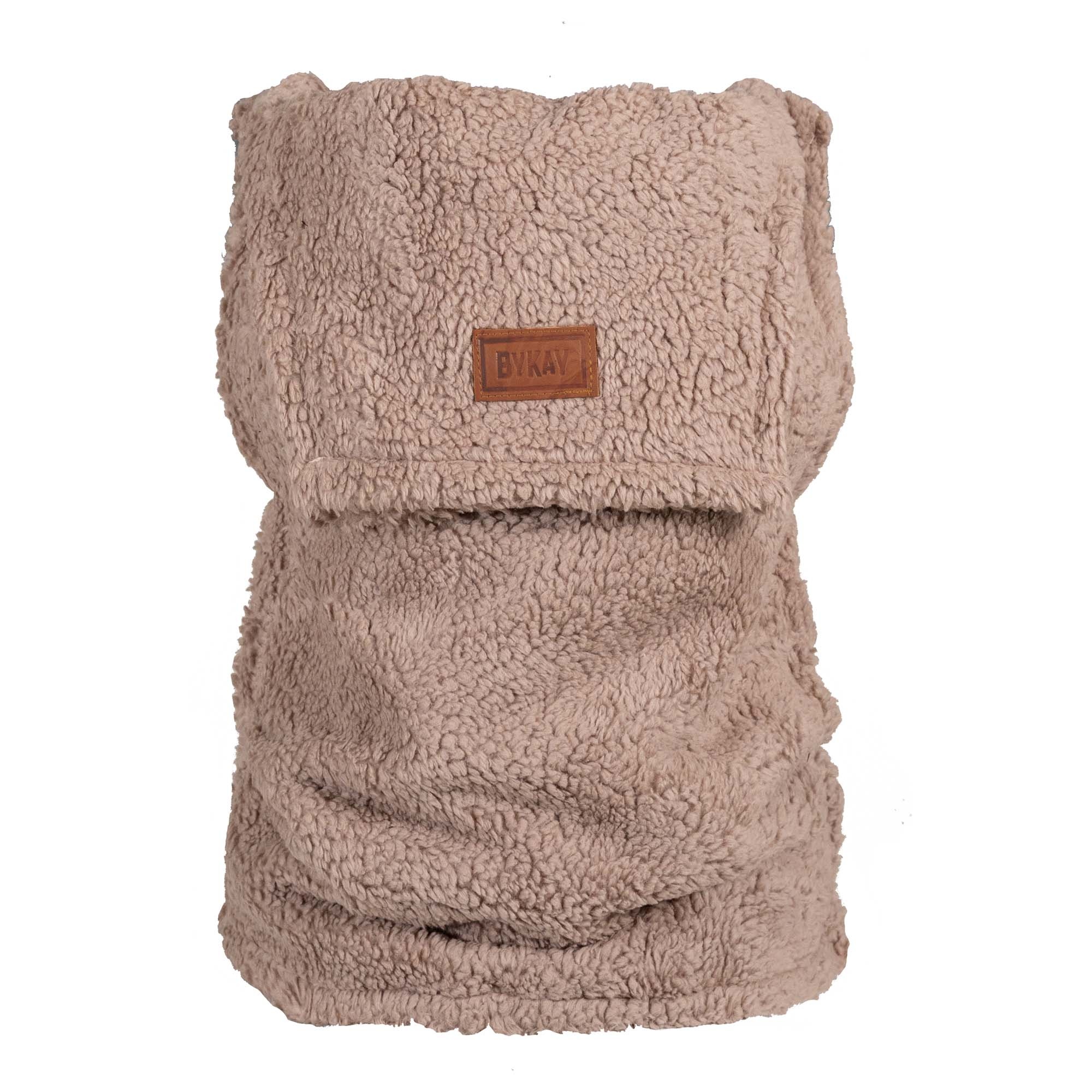 ByKay inlay winter teddy Taupebrown
