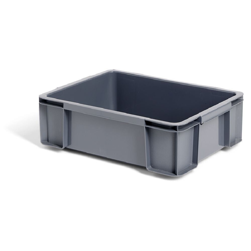 Bac renforcé rangement plastique gris 9L