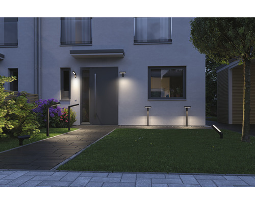 Paulmann Plug & Shine LED tuinspot 6W 450 lm 3000 K IP65 Ito verticaal enkel licht antraciet 230/24 V