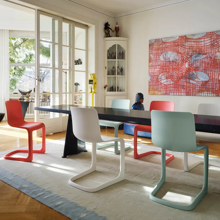 Vitra - EVO-C Vollkunststoff-Stuhl, light mint