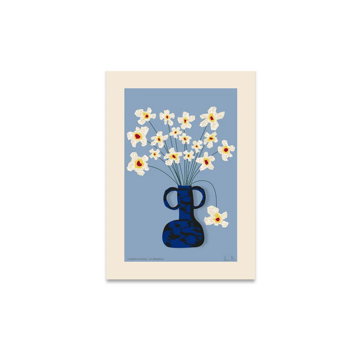 Paper Collective - Flower Studies 04 (Stjärnöga) Poster, 30 x 40 cm
