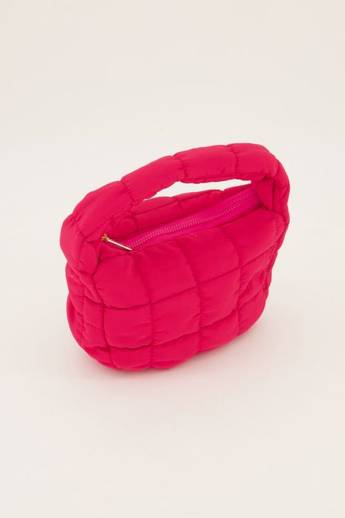 Roze puffer handtas