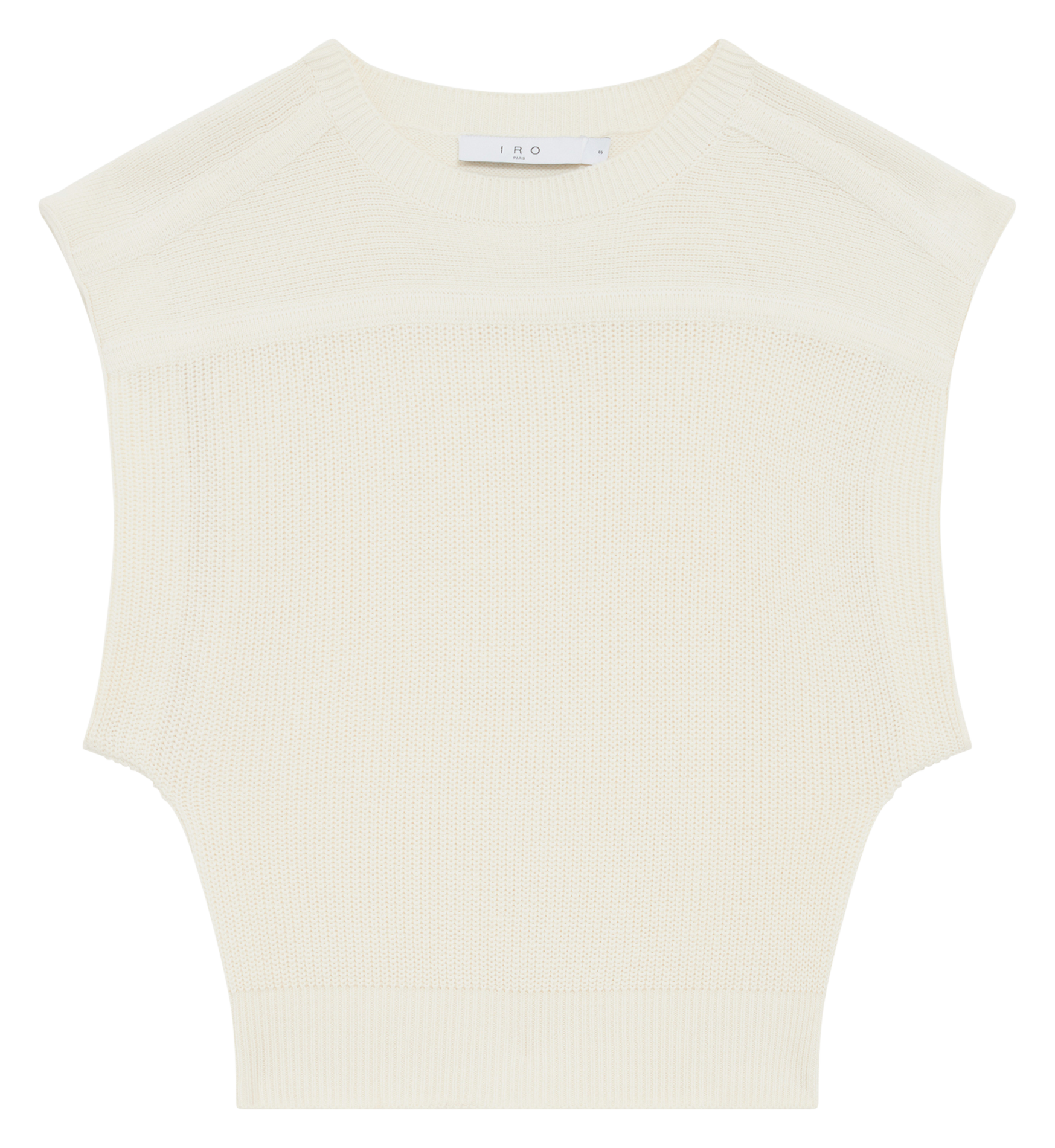 SENSO - Pull sans manches en coton et cachemire | Beige