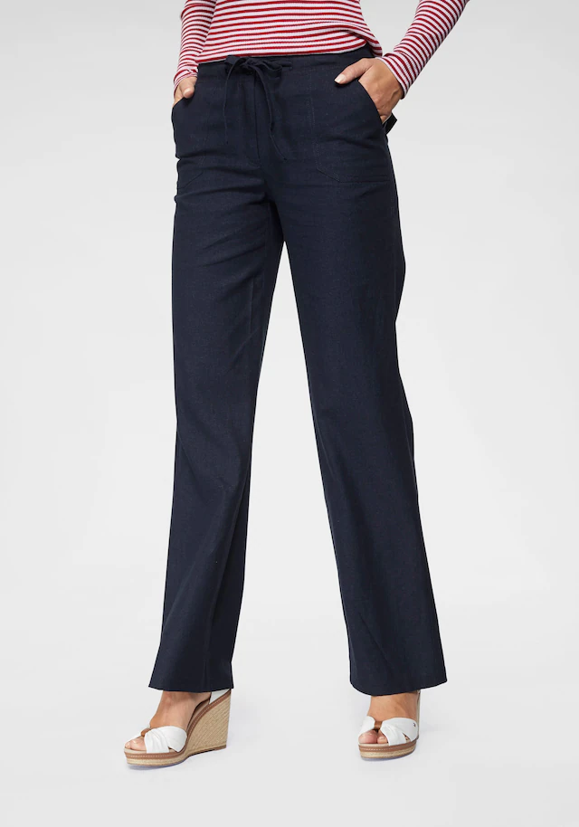 Aniston CASUAL Leinenhose  mit Bindeband