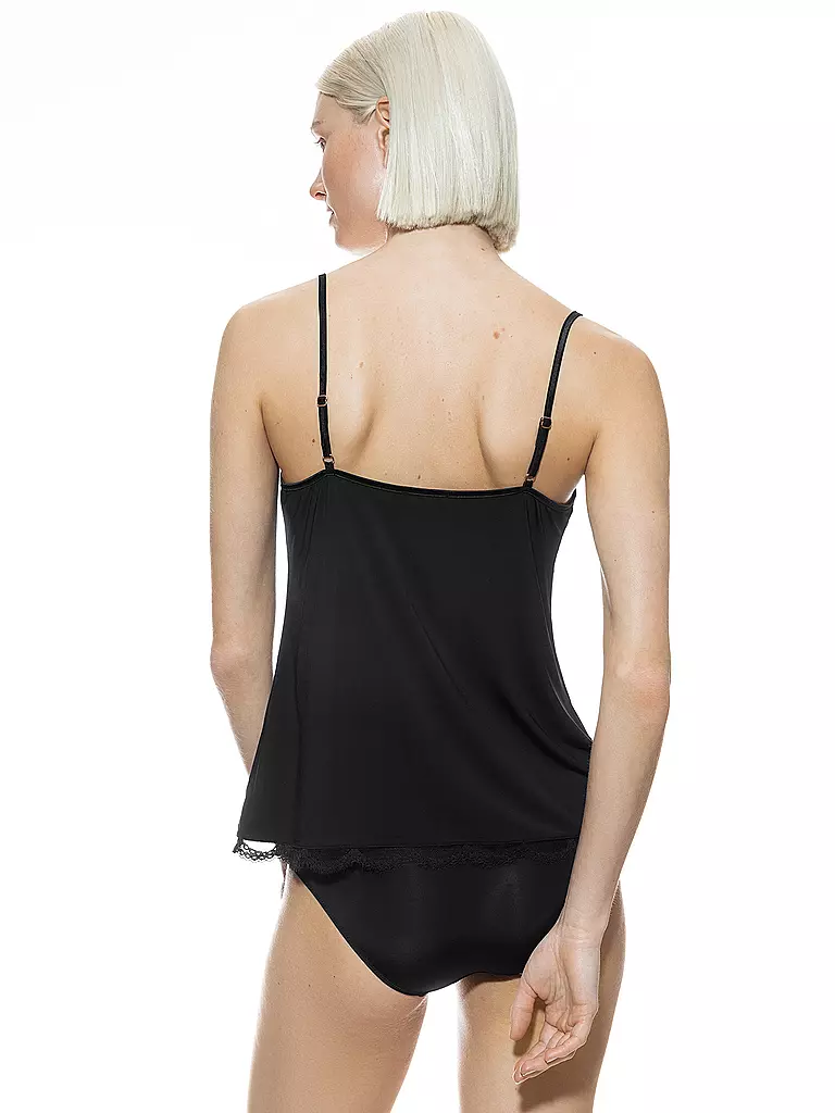 MEY Top - Unterhemd CAMISOLE POETRY VOGUE schwarz schwarz
