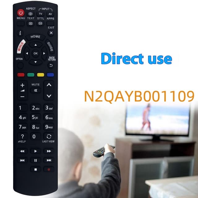Udskiftning af fjernbetjening til N2QAYB001109 til Panasonic TV