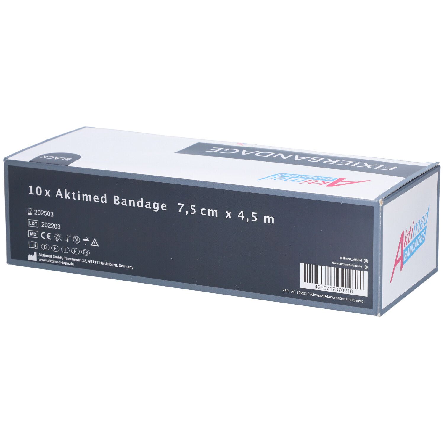 Aktimed Bandage Schwarz 10er Packung