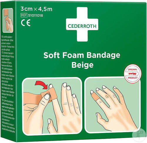 Salvequick Autoadhesive Brun 3cm 4,5m