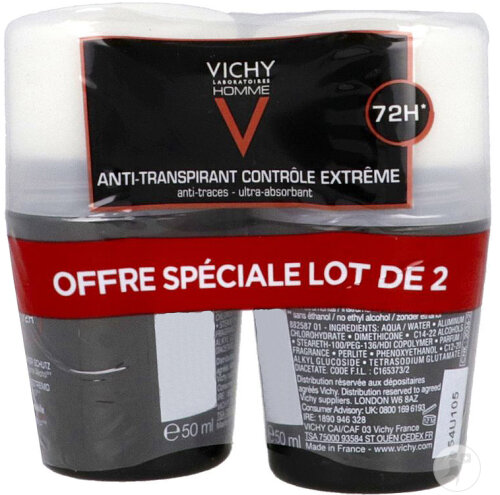 Vichy Homme Anti-Transpirant Triple Diffusion Duopack 1 Set