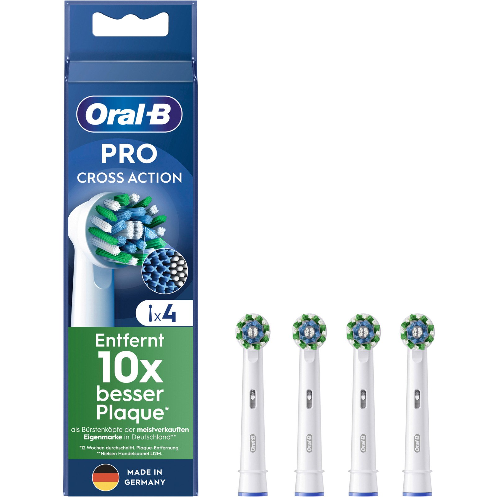 Oral-B Ersatzbürsten Cross action, 4 Stück