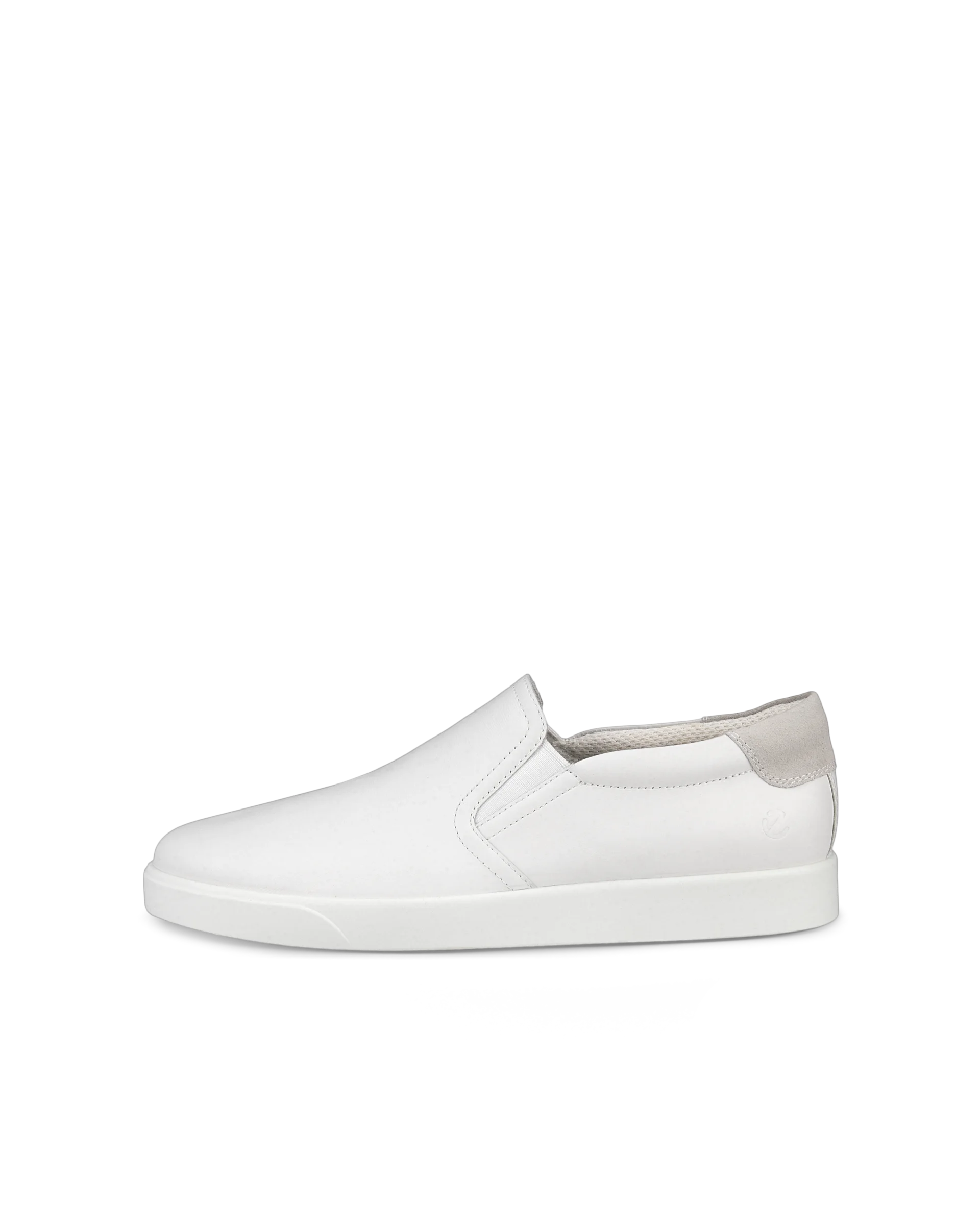 ECCO STREET LITE M Herren Slip-On-Sneaker aus Leder Weiß
