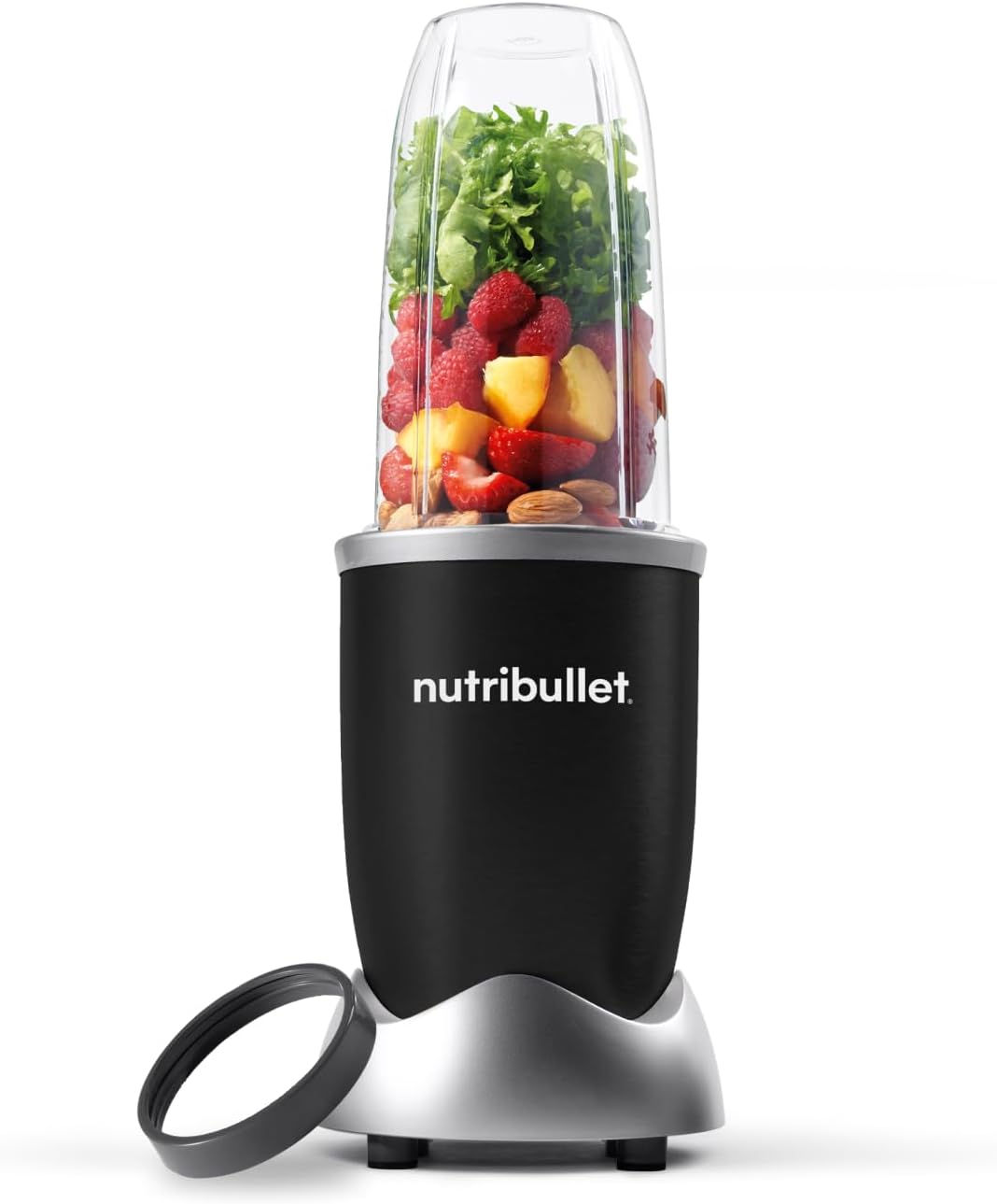 nutribullet Pro, 900 Watt Leistung, Einfach und schnell in der Anwendung, Kompakt, Leicht zu reinigen, Mit 700 ml Becher, Smoothiemixer, Smoothie Maker, Elektrischer Mixer, NB904B, Schwarz