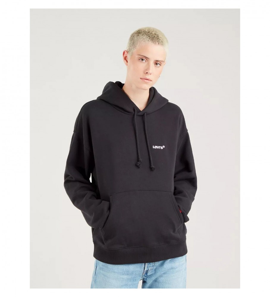 Moletom Levi's Unissex com Etiqueta Vermelha, Preto