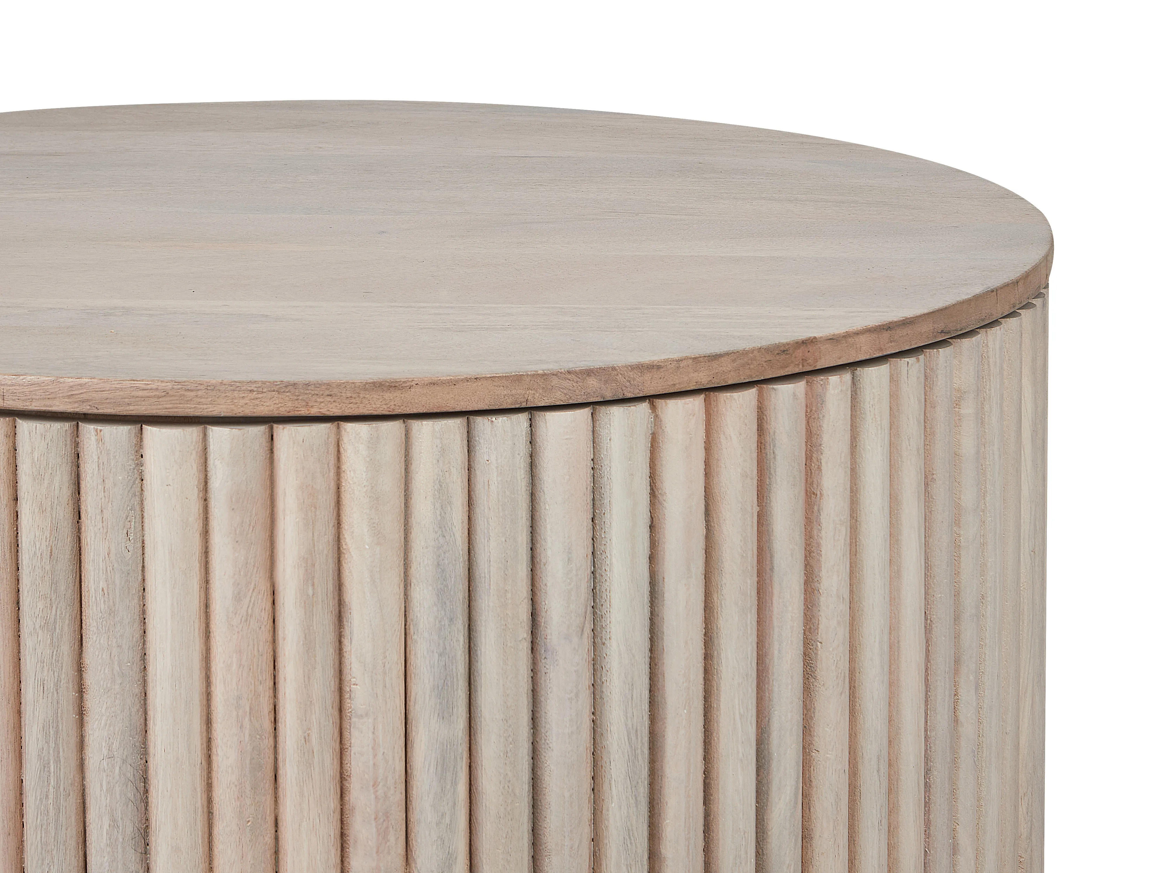 Salontafel KIRKWOOD Mangohout Lichtbruin met opbergruimte