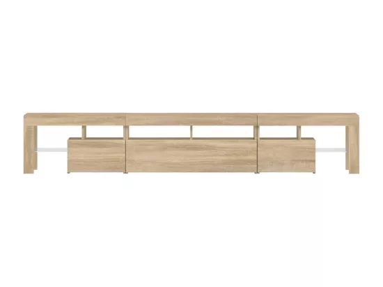 Meuble TV avec lumières LED Chêne sonoma 230x36,5x40 cm