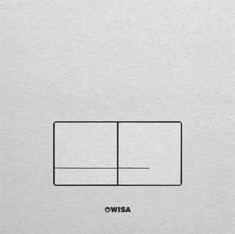 Wisa XS bedieningsplaat Delos DF 16x16cm aluminium zwart