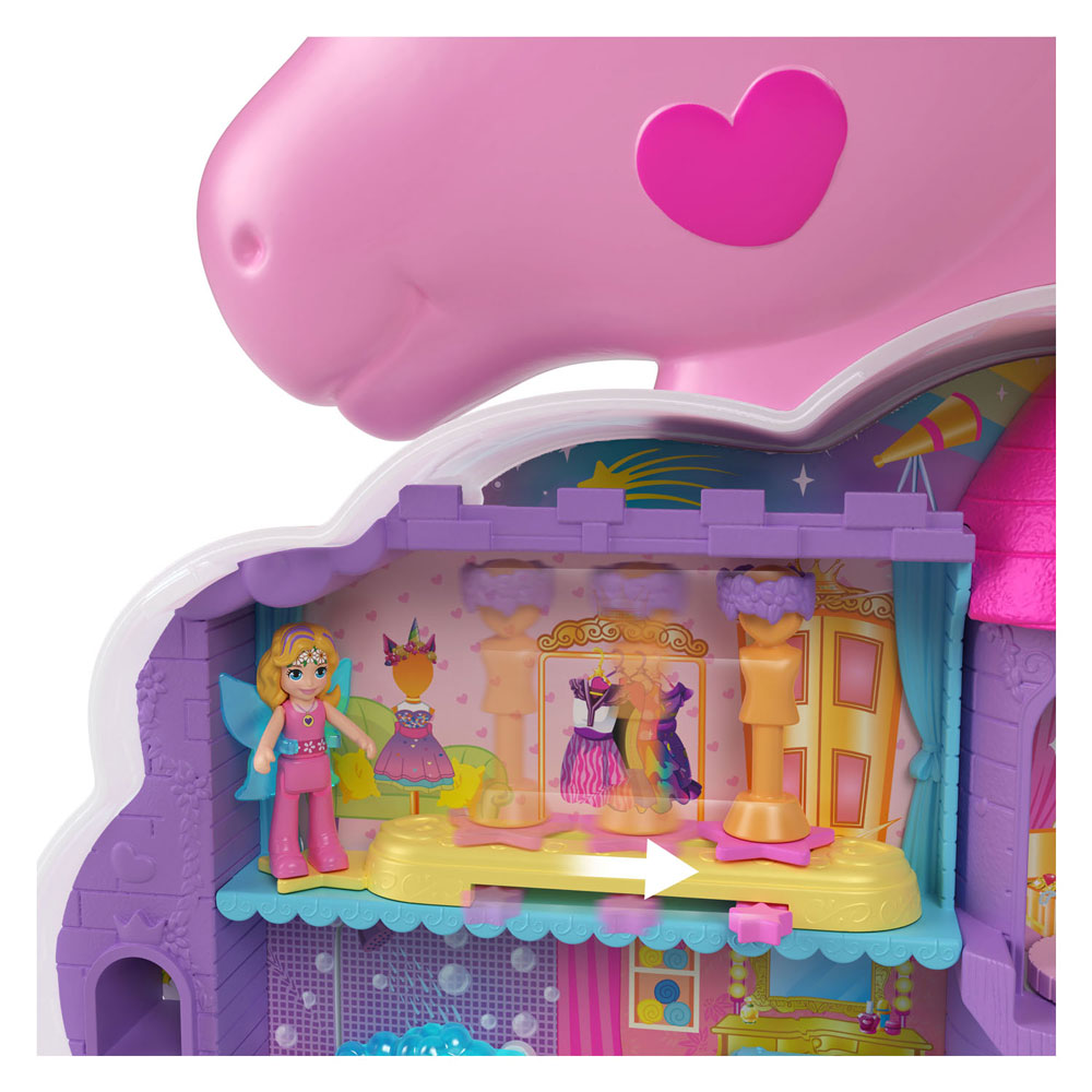 Polly Pocket Salon van de Regenboog Eenhoorn Speelset
