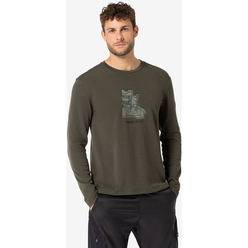 Super.Natural Herren Lets Shoe Brush Longsleeve